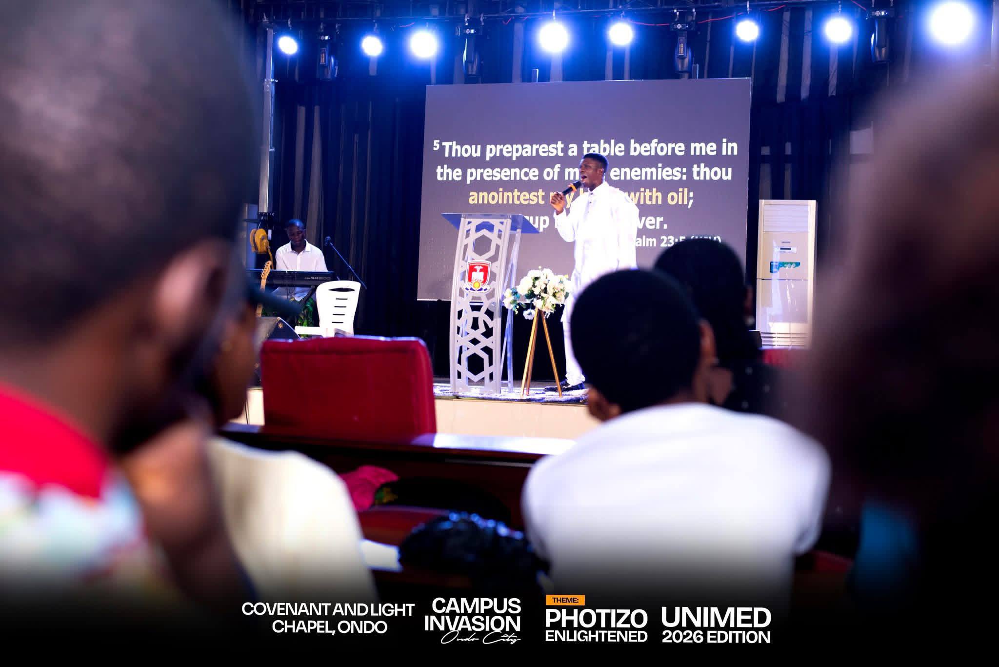 Spirit Philip ministering on stage